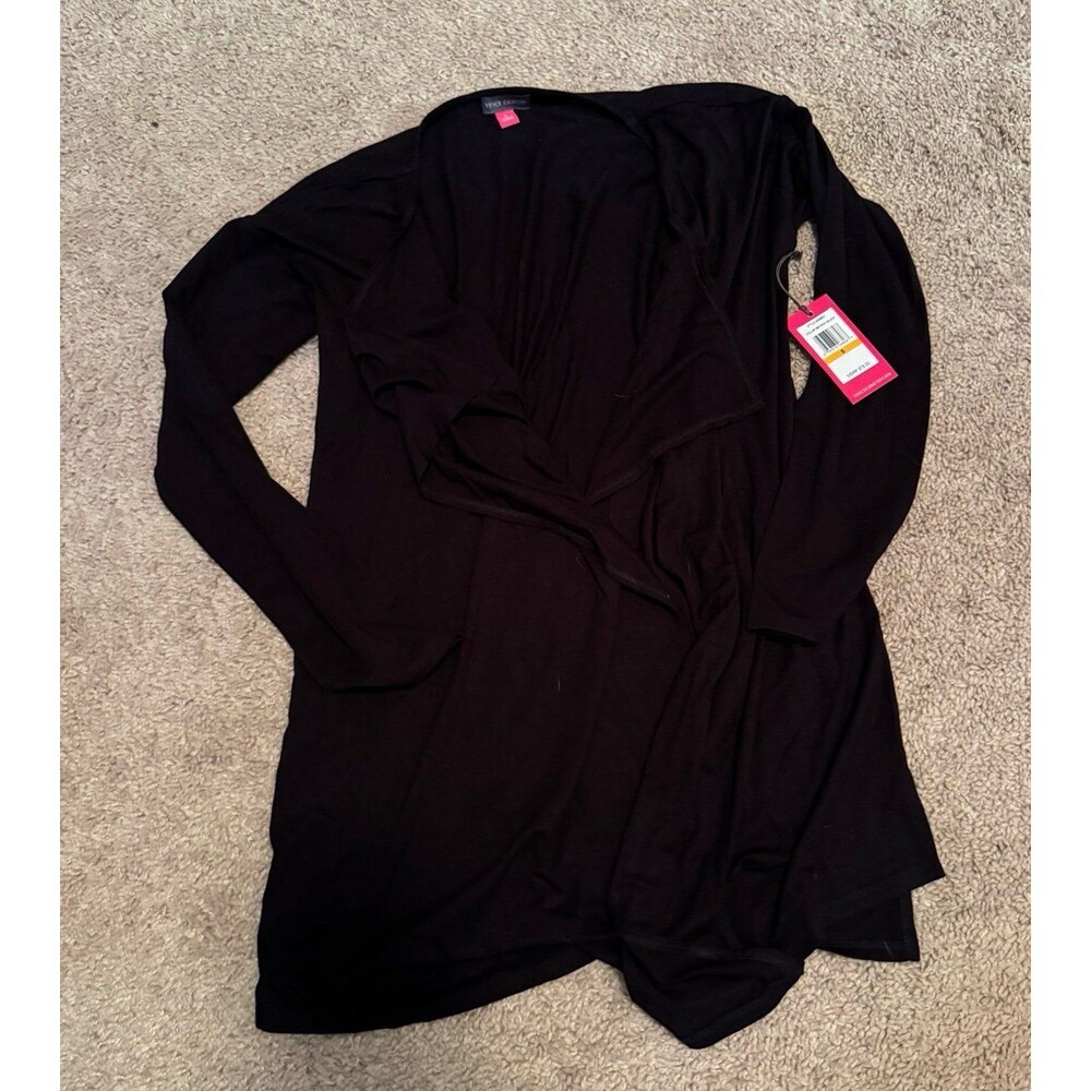 Vince Camuto Black Angled Cardigan – NWT, Size Small